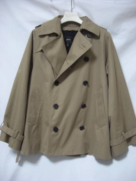 green ライナー付 ショート トレンチコート 1