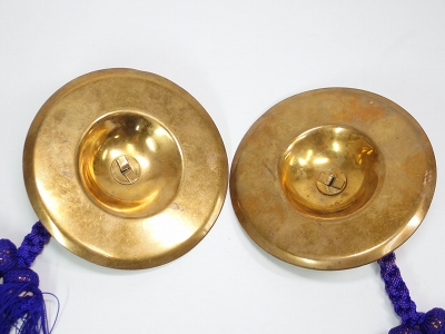 中古□ねぶた お囃子 手振り鉦 摺鉦 すりがね 直径15cm(篠笛)｜売買