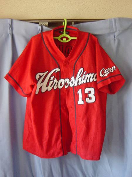 広島東洋カープ キラ選手 レプリカユニフォーム 赤M 中古品(応援