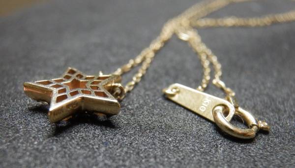 ◇STAR JEWELRY スタージュエリー K10 星型 ネックレス◇