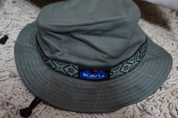 KAVU(カブー) 『ストラップバケットハット』 色:olive (L)