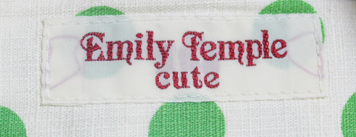 emily temple cute エミキュ ドット 苺 ワンピース(エミリーテンプル
