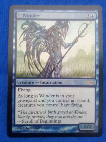MTG◇FNMプロモ 『不可思議/Wonder』◇英 FOIL(青)｜売買された 
