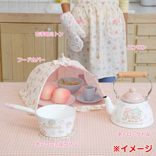 新品☆キキララ☆ホーローミルクパン/鍋☆フローラルルームIH可(リトル
