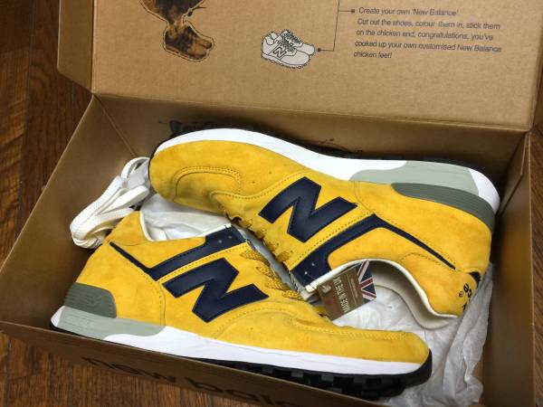New Balance M576PYB UK製 27.5cmイエロー×ネイビー新品England(27.5cm 