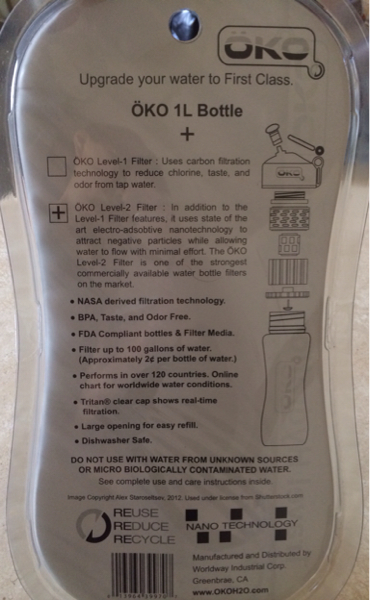 1l Oko オコ 浄水フィルターボトル 1000ml ろ過 浄水機能付水筒 1 0リットル 売買されたオークション情報 Yahooの商品情報をアーカイブ公開 オークファン Aucfan Com