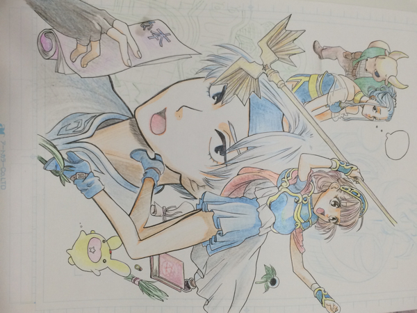 同人手描きイラスト わくぷよ アルル シェゾ 魔導物語(手描きイラスト