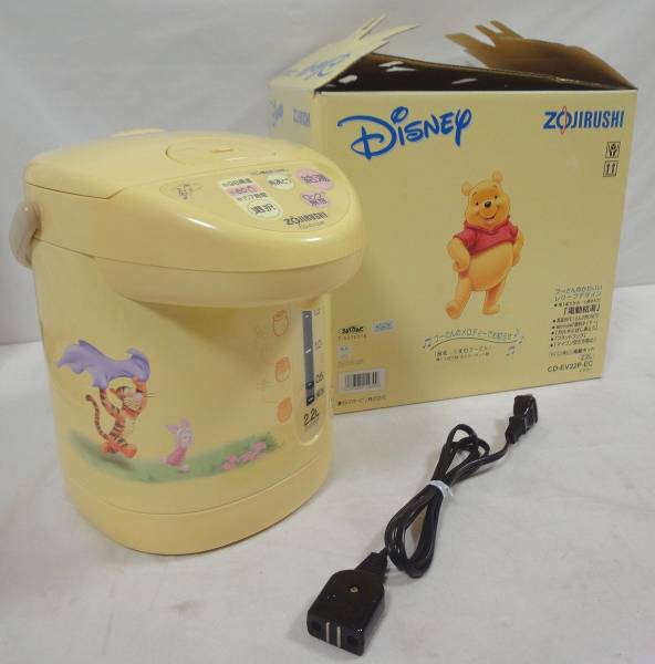 ■送料込 美品 象印 マイコン沸騰電気ポット 2.2L くまのプ-さん