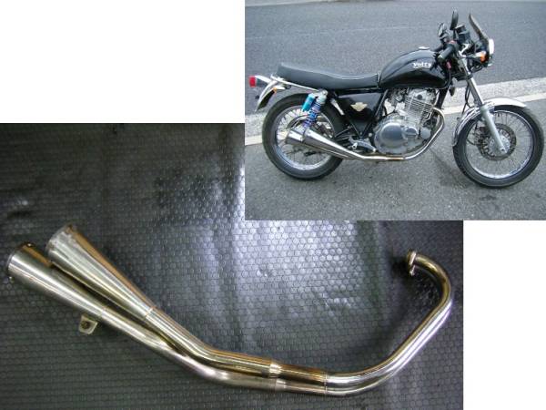 ボルティー 2本出し カスタム マフラー (検 st250 フルエキ(マフラー