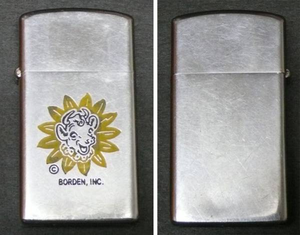 ヴィンテージスリムジッポ/Slim Zippo 1972年製/ボーデン