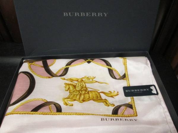 ★バーバリーのシルク入りスカーフ・未使用★