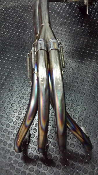 CBX400F サタケ チタンマフラー 38π CBRプロタッチBEETワルツ(マフラー