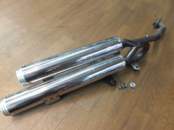 スカイウェイブ250 CJ44 CJ46 社外マフラー SP忠男 2本だし S