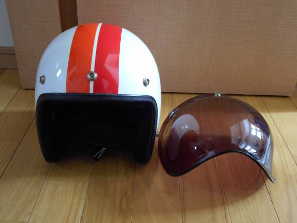 ビンテージタイプ　ジェットヘルメット　バブルシールド付　新品