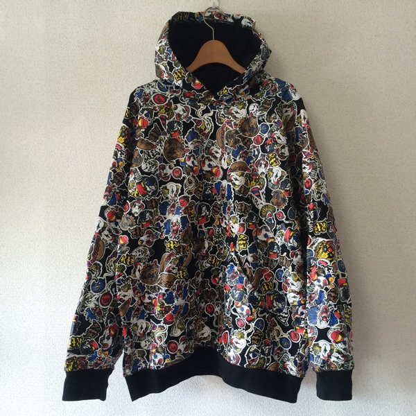 KtZ / パーカー/M/コットン/GRY/総柄 KTZ 総柄パーカー KTZ サイドジップ パーカー 通販 - FARFETCH