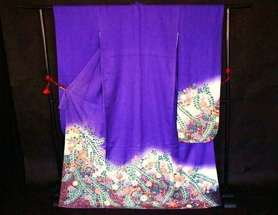 香雪】特選逸品！◇名作［辻が花］作家落款本振袖◇絞り膨れ織(振袖