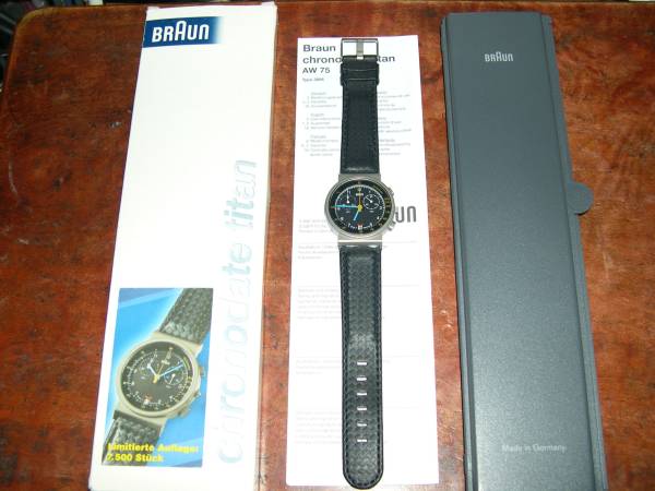 希少 BRAUN AW75 chronodate titan ブラウンクロノデータチタン