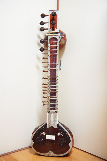 ☆シタール Sitar J.Mondal ＆ Co. インド民族楽器 ジャンク☆(弦楽器