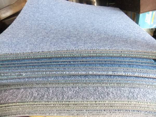 1712/タイルカーペット　ブルー　色違い　21枚セット