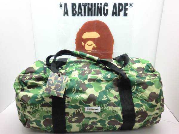 A0849 A BATHING APE エイプ ボストンバッグ 迷彩 カモフラ