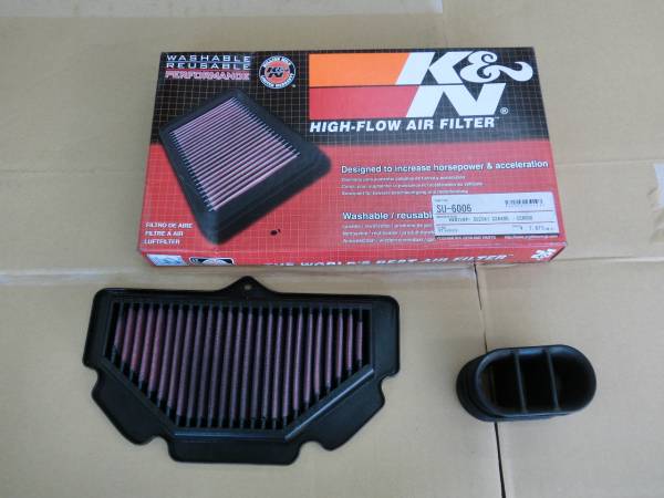 K&Nフィルター GSR400フルパワーエアクリーナダクト GSR600