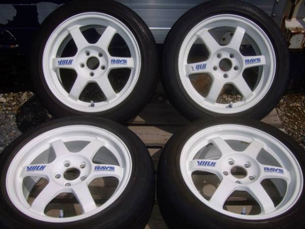 RAYSレイズボルクTE37 7j+46pcd100インプレッサGC8STiプリウス86