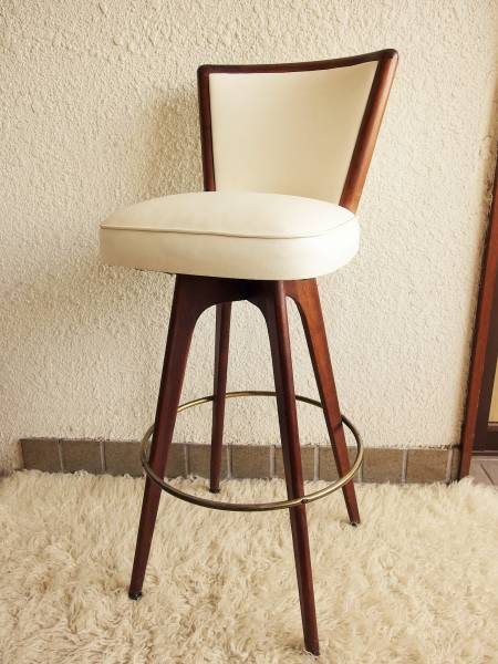 ビンテージ 60ｓ ウッド×レザーバーチェア ミッドセンチュリー