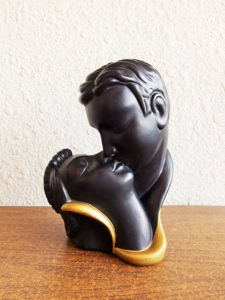 ビンテージ 50's 陶器オブジェ 置物 雑貨 パンサー ロカビリー 