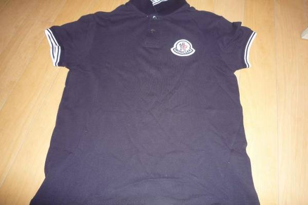 モンクレール　半袖シャツ　紺色　Lサイズ