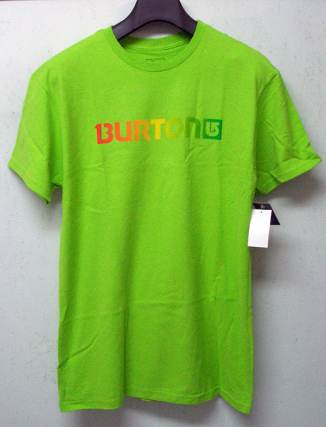 BURTONバートン 半袖 LOGO ロゴ Tシャツ メンズS 緑 148231LG①