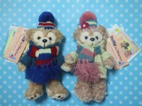 ダッフィー シェリーメイ ぬいぐるみバッジ クリスマス 2013 TDS