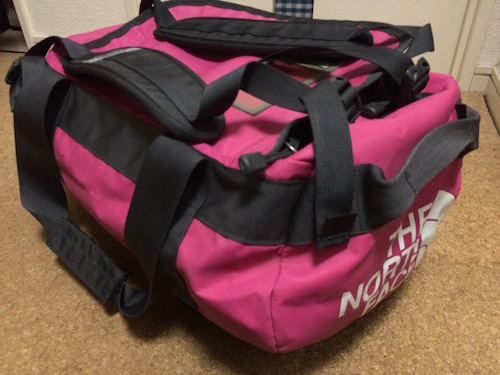 レア★ノースフェイス BC ダッフルバッグ ピンク/白 防水★S/30L