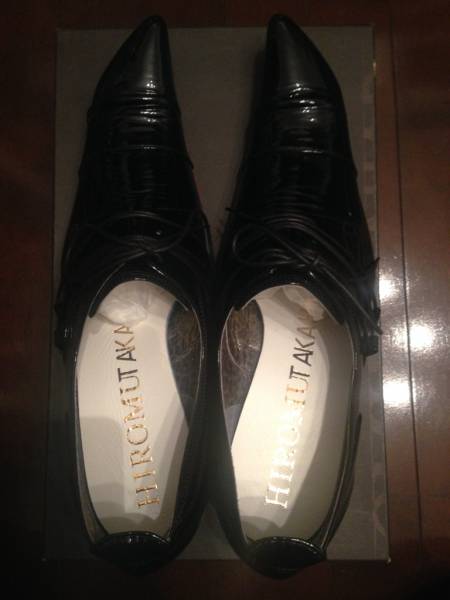 新品】HIROMU TAKAHARA(Roen)のエナメルバターナイフシューズ