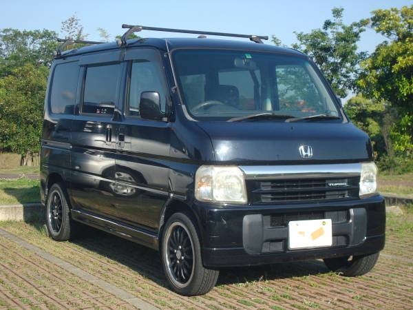 ★バモス ターボ 車検28年1月 15インチAW HID ETC TV付