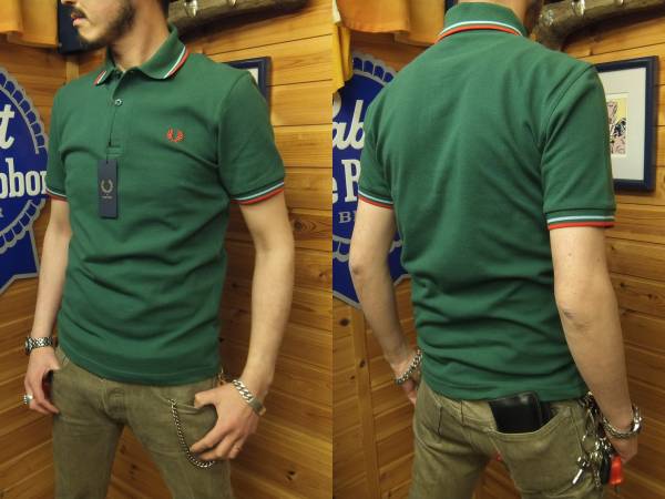 フレッドペリー正規店M12N-145英国製ポロシャツ新品[38]送料無料