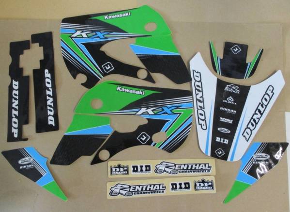 ◆6587 KX65 KLX110 02-09 Flu Designs PTS グラフィック
