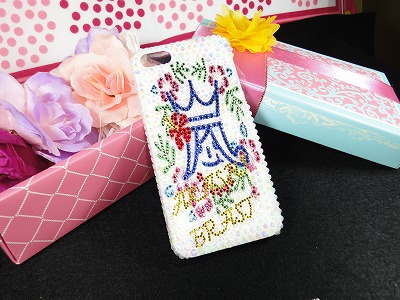 ジャニーズ 嵐 スワロフスキー スマホケース デコ電(嵐)|売買された