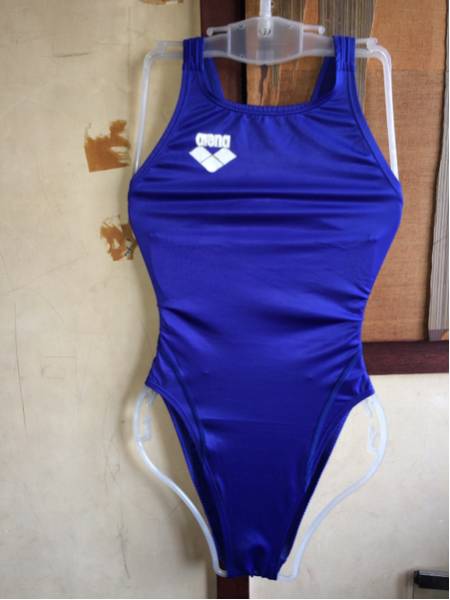 アリーナ競泳水着 ブルー サイズL ARN-4006W 中古