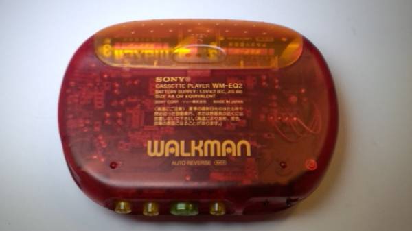 SONY☆WM-EQ2☆スケルトン/カセットウォークマン☆1オーナー☆美(再生