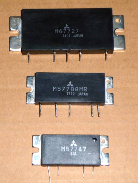 無線機のファイナル部品３個