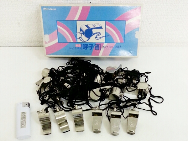1スタ ホイッスル 18個 まとめて 真鍮 ミツカン 日本製 中古(レフリー 