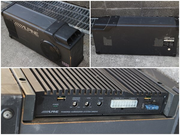 ALPINE 6462HX サブウーハー アンプ アルパイン 動作未確認 中古