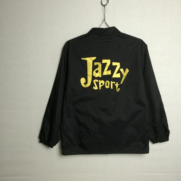 希少【JAZZY SPORT ジャジースポート】コーチジャケット XS黒金 (T 