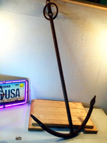 ★アンティーク　船　イカリ　碇　鉄製　本物　★２