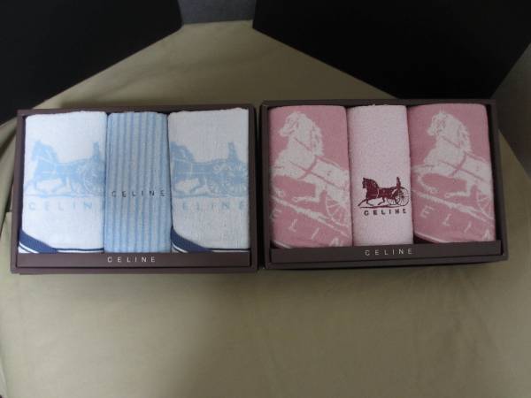 セリーヌ フェイスタオル４枚 + ウォシュ２枚☆２箱　