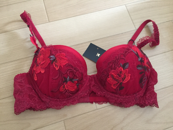トレフルワコールレースランジェリーブラジャー下着R薔薇D70