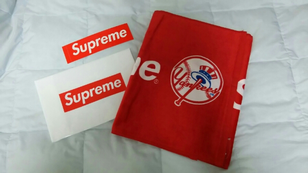 New York Yankees / Supreme Hand Towel Red / NY タオル_1
