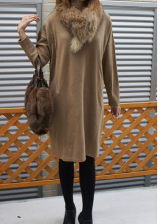 LUVYA 授乳口付スムースバルキーワンピースマタニティ 2枚組