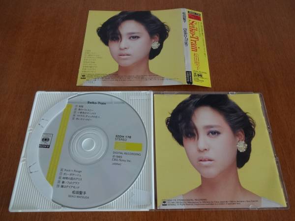 松田聖子/ SEIKO・TRAIN 32DH178 (大型帯付）初期スリムケース(松田