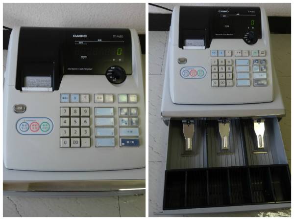 TE-M80 電子レジスター CASIO | カシオ - グレー レジスター 店舗用品 